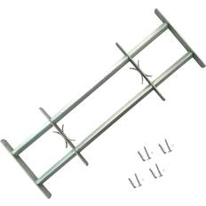 justérbart gitter til vinduer m. 2 tværstænger 700-1050 mm