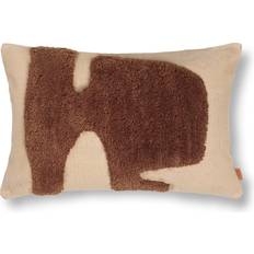 Cuscini Decorativi ferm LIVING Lay Cushion Men Textile Brown In Taglia One Size Cuscino Decorativo Completo Marrone, Beige (60x40cm)