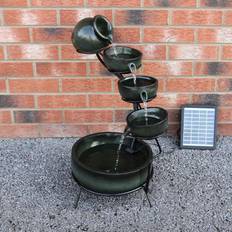 MonsterShop Water Feature Fountain Solar Cascade
