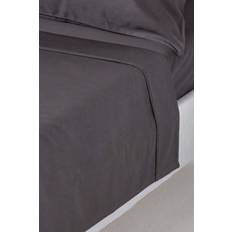 Homescapes Charcoal 1000 Thread Count Egyptian Luxury Bed Sheet Grey, Black