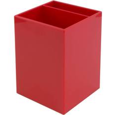 Red Desktop Organizers Jam Paper Plastic Pen Holder