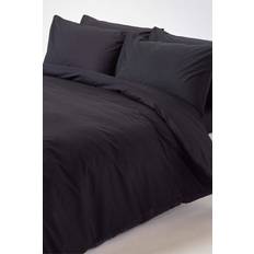 Textiles Homescapes Double Black Egyptian Duvet Cover Black