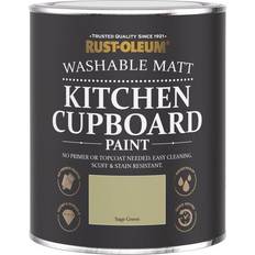 Rust-Oleum Kitchen Cupboard Paint In Sage Wood Paint Green 0.75L