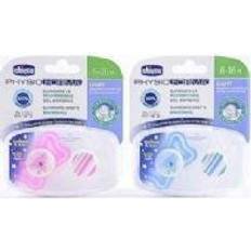Chicco 710334-Pacifier PHYSIO LIGHT 6-16M SIL A 2PCS
