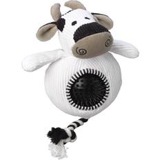 House of paws Cord Cow Dog with Spiky Ball