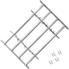 Justérbart gitter til vinduer m. 4 tværstænger 500-650 mm