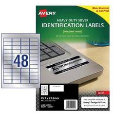 Avery Heavy-duty Laser Label Silver 20pk