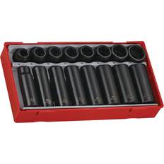 Sett Pipenøkler Teng Tools 1/2' Regular Impact Socket Set Pieces Pipenøkkel