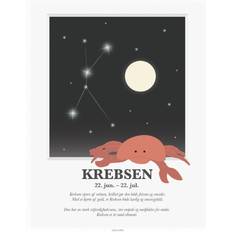 Papier Kinderzimmer Kids by Friis Cancer Zodiac Poster 11.8x15.7"