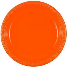 Orange Disposable Plates Jam Paper 9" Orange Plastic Party Plates, 20ct. MichaelsÂ Orange 9"