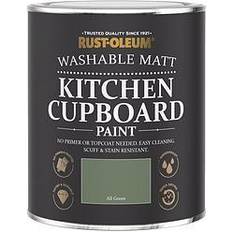 Green - Wood Paints Rust-Oleum Chalky Kitchen Cupboard Paint All Wood Paint Green 0.75L