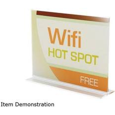 Desktop Organizers & Storage Deflect-O Anti-Glare Stand Up Double Sided Sign