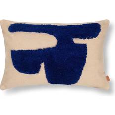 Hør Pyntepuder ferm LIVING Lay Pude Komplet pyntepude Beige, Blå, Brun (60x40cm)