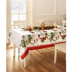 Elrene Snowman Winterland Holiday Snowflake Rectangle Tablecloth 60" x 144" Unisex