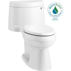 Toilets Kohler Cimarron 1-piece 1.28 GPF Single Flush Elongated Toilet in White