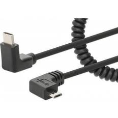 Usb spiralkabel Manhattan Spiralkabel USB-C 1m