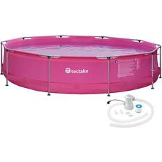 Piscine e Accessori tectake Round Pool with Pump Ø3.6x0.76m