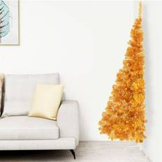 Goud Kerstbomen vidaXL Kunstkerstboom 1 Goud 180 x 115 cm