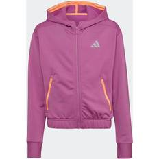 Sølv Hoodies Børnetøj adidas COLD.RDY Sport Icons Training Loose Full-Zip hættetrøje Semi Pulse Lilac Beam Reflective