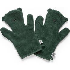 Sebra Dockor & Dockhus Sebra Bath Glove Bear Milo Bottle Green