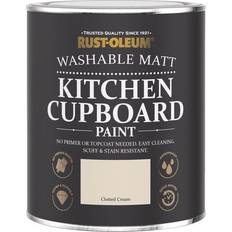 Paint Rust-Oleum Chalky Kitchen Cupboard Paint Clotted Cream Wood Paint