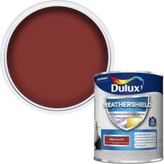 Dulux Red Paint Dulux Weathershield Exterior Gloss Paint Wood Paint Red 0.75L