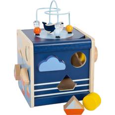 Oceaan Baby speelgoed Small Foot Small Foot Houten Activiteitenkubus Oceaan