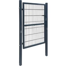 vidaXL Fence Gate Steel Barrier Garden