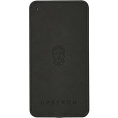 Leather trådløs oplader Sort