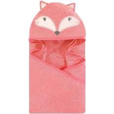 Hudson Baby Miss Fox Hooded Bath Towel In Pink Pink Hooded Towel