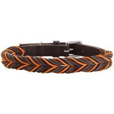 Husdjur Hunter Halsbånd Solid Education Cord 50/S-M, Brun/Orange