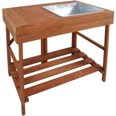 Wood Potting Benches Esschert Design Potting Table Hardwood