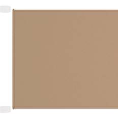 Brun Vinduesmarkiser vidaXL lodret markise 60x1200 oxfordstof gråbrun 120x60cm