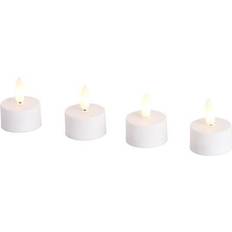 Lysestager, Lys & Dufte DAY Tea White LED-lys 6cm 4stk