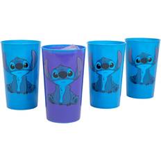 Plata Cuidado del Bebé Silver Buffalo Disney Lilo & Stitch Color-Changing Plastic Cups Set of 4