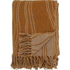 Bloomingville Ginna Plaid Tæppe Gul, Brun