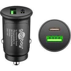 Dual-USB Auto Fast Charger USB-C PD (Power Delivery)