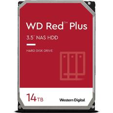 14tb hdd til nas Western Digital Red Plus WD140EFGX NAS 3,5" Intern Hårddisk, Silver, Svart, 14 TB