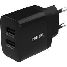 Philips Oplader Batterier & Opladere Philips USB Adapter-Stik-2 x USB