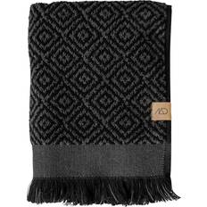 90.0 cm Badezimmerhandtücher Mette Ditmer Morocco Towel Badezimmerhandtuch Grau, Schwarz (50x90cm)