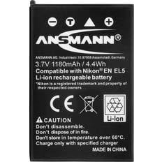 Ansmann EN-EL5 Kamera-batteri Erstatter original-batteri EN-EL5 3.7 V 1180 mAh