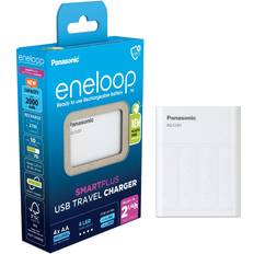 Aa batteriladdare Panasonic BQ-CC87 4x eneloop AA Batteriladdare NiMH inkl. batteri AAA (R03) AA (R6)