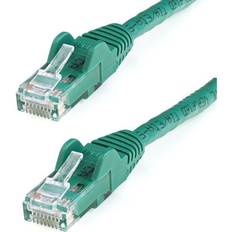 Cables 30ft Green Cat6 Patch Cable with Snagless RJ45 Connectors