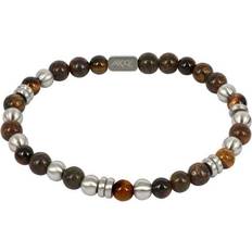 Rustfritt stål Armbånd Arock Eddie Bracelet - Gold/Brown