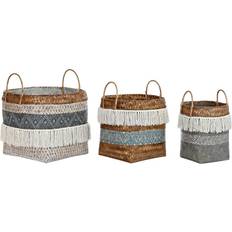 Dkd Home Decor Bomuld Bambus Boho Kurv 30cm