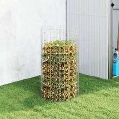 vidaXL Compostbak Ø50 x 100 cm Gegalvaniseerd Staal