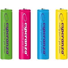 Batterier & Ladere Esperanza 4 x AA HR6 NiMH