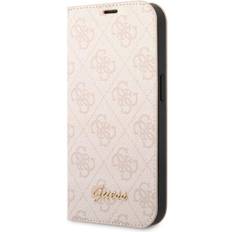 Guess Funda Folio para iPhone 14 Pro Max Impresa 4G Trendy Rosa rosa