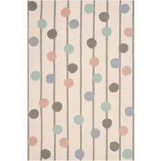 Polka Dots Fabrics Safavieh Polka Dot Stripe Wool Runner Rug 2.6x8"