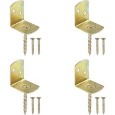 Angle Brackets vidaXL Fence Panel Brackets 4 Shaped